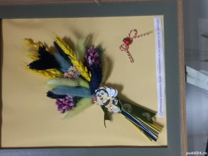 Martisor tablou flori uscate