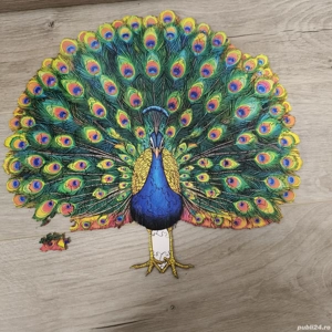 Puzzle cu păun, în stare bună 