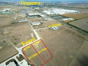 Teren industrial cu acces la centura