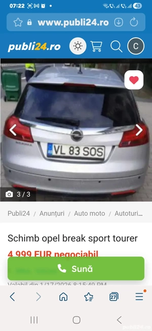 Schimb opel insignia tourer - imagine 2