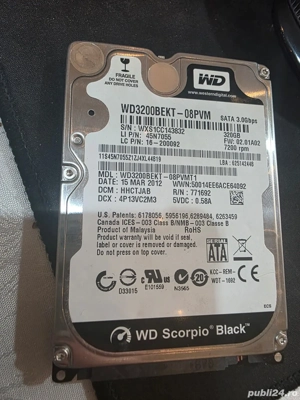 Hdd sata 2,5inch 320gb 