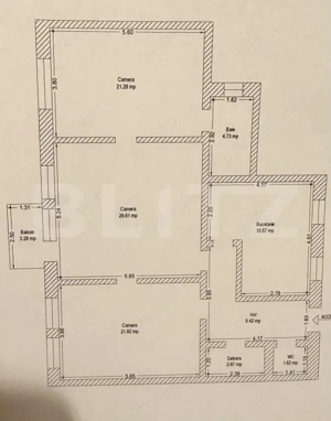 Apartament 3 camere, 110 mp, zona Piața Maria - imagine 11