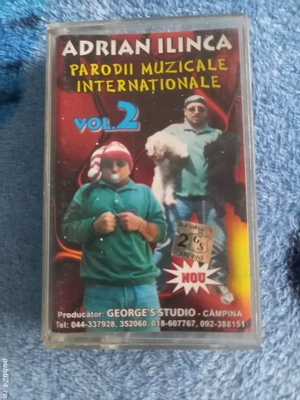 Casetă Audio Originală Adrian Ilinca Parodii Muzicale Internaționale Vol.2 