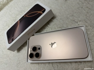 Vând iPhone 16 Pro Max   256 GB   Desert Titanium   Ca nou