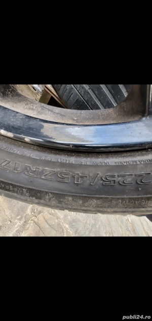 Set 4 jante aliaj 17",4 prezoane(anvelope vara)