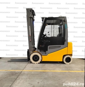 Electrostivuitor Jungheinrich EFG 430k, capacitate 3000 kg, înălțime de ridicare 4000 mm