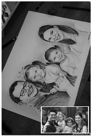 Portrete in creion la comanda 