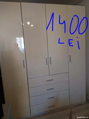 Vând mobila dormitor pat și dulap 