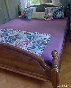 Paturi Complete cu Țambal Saltele și unele cu Noptieră 