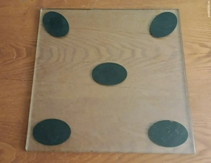 Placă de sticlă groasă de la cântar de baie