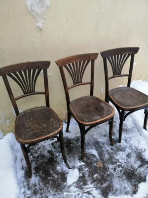 lot 4 bucati scaune tip thonet colecție vintage 