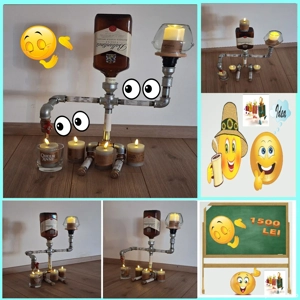 Lampa-Veioza Stil Industrial Interior Exterior Pentru Casa Bar Cafenea Hotel Curte Gradina - imagine 3