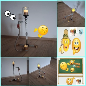 Lampa-Veioza Stil Industrial Interior Exterior Pentru Casa Bar Cafenea Hotel Curte Gradina