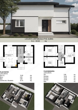 Comision 0%, Casă Individuala 5 Camere | 96mp, Teren 500mp, Albina - imagine 2
