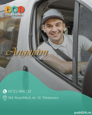 Angajăm șofer pentru distribuire mancare