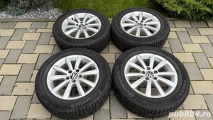 Roti iarna VW Passat B8 jante 16 5x112 anvelope iarna 215 60 16 Sharan Touran Tiguan - imagine 3