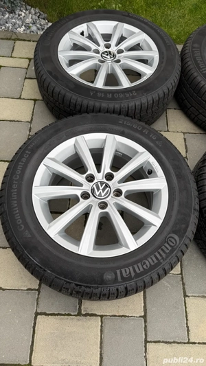 Roti iarna VW Passat B8 jante 16 5x112 anvelope iarna 215 60 16 Sharan Touran Tiguan - imagine 4