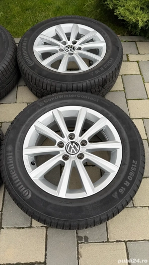 Roti iarna VW Passat B8 jante 16 5x112 anvelope iarna 215 60 16 Sharan Touran Tiguan - imagine 5