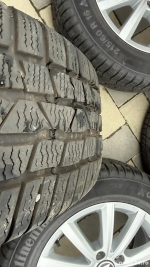 Roti iarna VW Passat B8 jante 16 5x112 anvelope iarna 215 60 16 Sharan Touran Tiguan - imagine 2