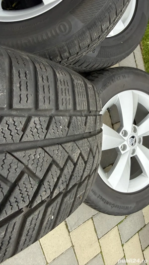 Roti Skoda Kodiaq jante 17 5x112  anvelope 215 65  17  Audi Q3 VW Tiguan - imagine 2