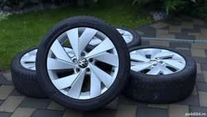Roti iarna VW Golf 8 jante 17 5x112 anvelope iarna 205 50 17 Golf 6 Plus Jetta Caddy Touran Passat