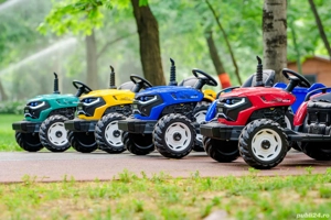 Tractoras electric Kinderauto 1804 2x45W 12V remorca basculabila