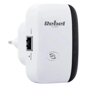Router wireless REBEL RANGE EXTENDER REPEATER 300MBPS, 2 antene, 82x53x85mm, 100m - imagine 3