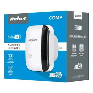Router wireless REBEL RANGE EXTENDER REPEATER 300MBPS, 2 antene, 82x53x85mm, 100m - imagine 4