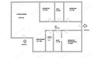 Casa individuala pe un singur nivel 4 camere teren 500 mp - imagine 5