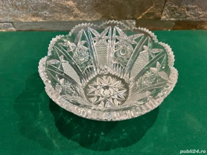 Bol Masiv Cristal de Plumb 24% PbO   15.5 cm   Vintage Bleikristall Germania