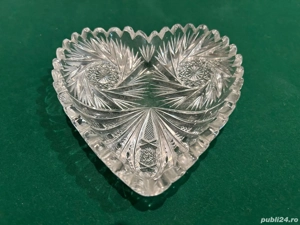 Bol în Formă de Inimă din Cristal de Plumb Bleikristall   Decor Romantic