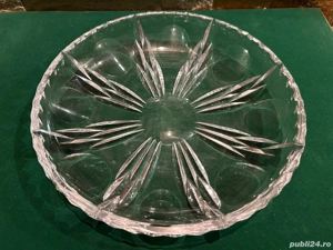 Fructieră Impunătoare din Cristal de Plumb (Bleikristall)   Diametru 23 cm