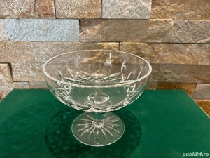 Fructieră cu Picior din Cristal de Plumb (Bleikristall)   Diametru 16 cm