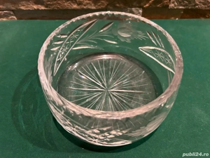 Fructieră de Colecție din Cristal de Plumb (Bleikristall)   Diametru 15 cm - imagine 2