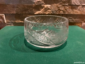 Fructieră de Colecție din Cristal de Plumb (Bleikristall)   Diametru 15 cm