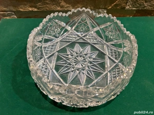 Fructieră de Colecție din Cristal de Plumb (Bleikristall)   Diametru 18 cm