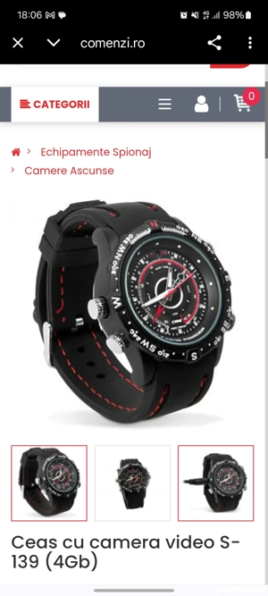 Ceas spion de vânzare 