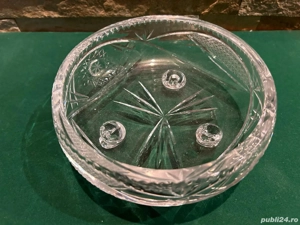 Fructieră de Colecție cu Picioare   Cristal de Plumb (Bleikristall)   Diametru 17 cm