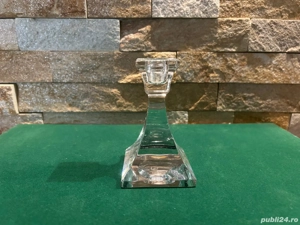 Sfeșnic de Colecție din Cristal de Plumb (Bleikristall)   Înălțime 12 cm   Strălucire deosebită