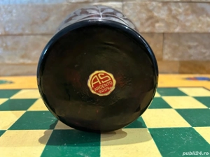 Sticlă de Colecție AS Argento   Decorată cu Argint 925   Manufactură Italiană   Vintage de Lux