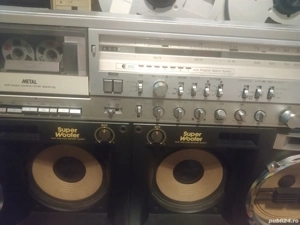 Radio-Casetofon Sharp gf-909 Woofers 16 cm la 230v Stereo Cass Recorder - imagine 4