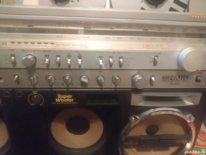 Radio-Casetofon Sharp gf-909 Woofers 16 cm la 230v Stereo Cass Recorder - imagine 2