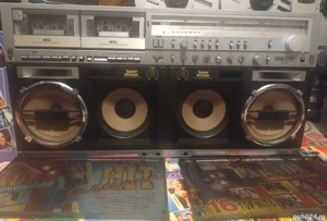 Radio-Casetofon Sharp gf-909 Woofers 16 cm la 230v Stereo Cass Recorder