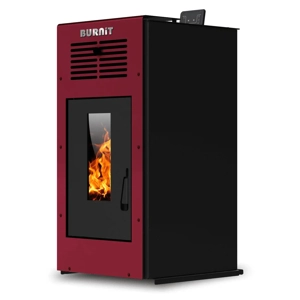 Șemineu pe peleți Burnit Ambient 8 kw Bordeaux