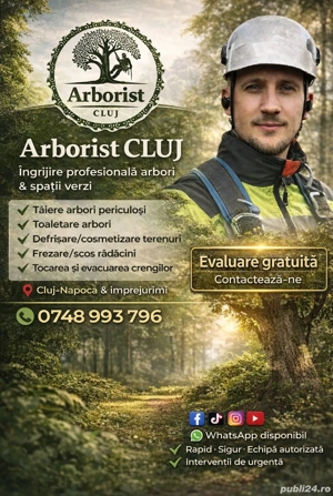 ARBORIST CLUJ   Servicii Arboricultura, intretinere spatii verzi