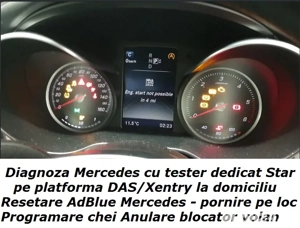 Reparatie START ERROR programare anulare imobilizator Mercedes Vito A Class resetare AdBlue pe loc