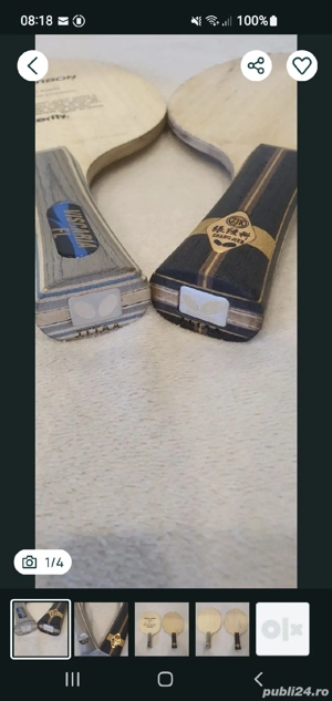 Palete Butterfly + Penhold 