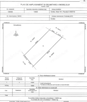 Ovidiu, terenuri intravilane si extravilane , investitie