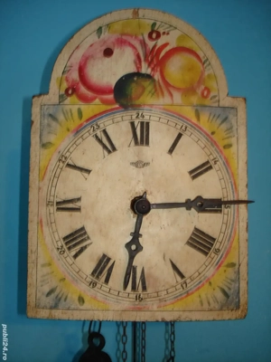 Ceas de perete antic cu greutati marca KIENZLE - imagine 2