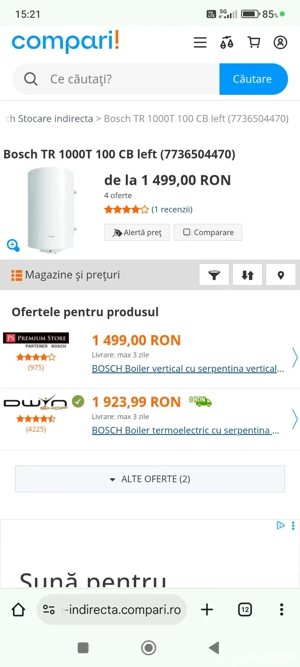 Boilere noi 70. 80...100 L